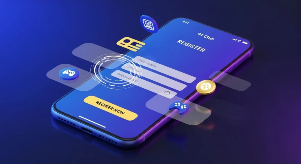 91 Club Register page showing sign-up form