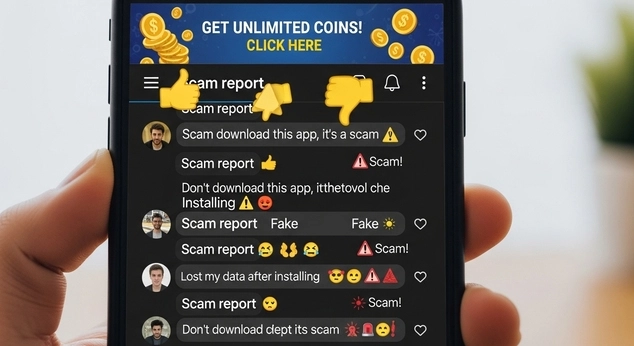 Red alert banner with skull icon warning: 91 Club Hack APK contains malware – risk of data theft and account ban.