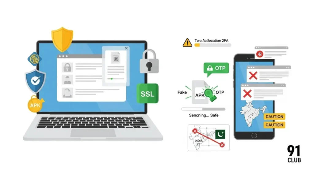 91 Club official website homepage on desktop.