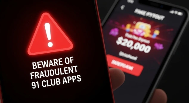 Secure 91 Club app installation guide with APK file screenshot